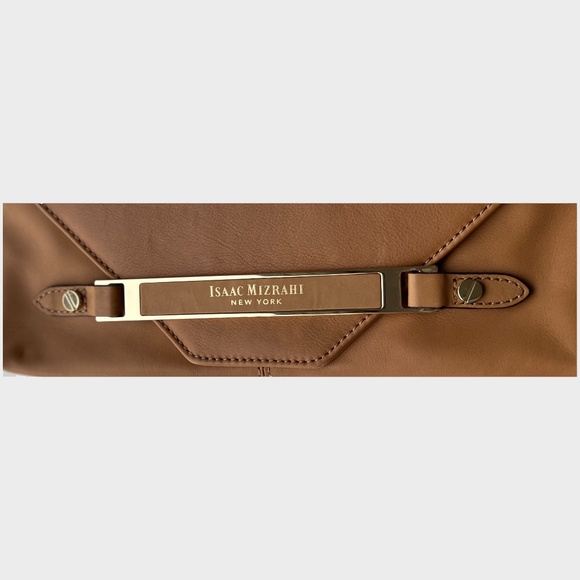 Vintage Isaac Mizrahi Tan Brown Clutch - Mint Condition - Picture 3 of 5